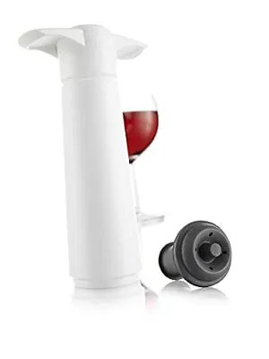 $17.69 • Buy Vacu Vin White Pump With Wine Saver Stoppers - Keeps Wine Fresh For Up To 10