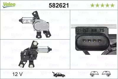 Valeo 582621 Rear Window Windscreen Wiper Motor 12V Replacement Spare LHD RHD • £106.59