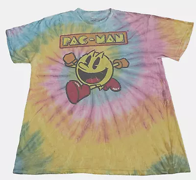 Pac-Man Iconic Retro T-Shirt Tie Dye Authentic Bandai Namco Short Sleeve Medium • $15.99