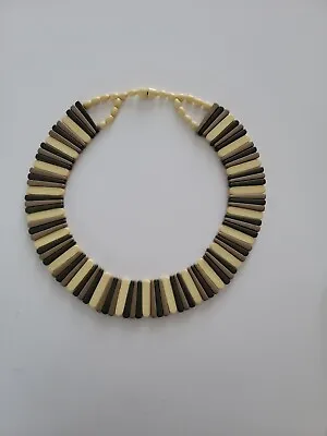 Vintage 1988 Avon Book Piece Egyptian Revival Collar Stick Necklace 18  • $27.99