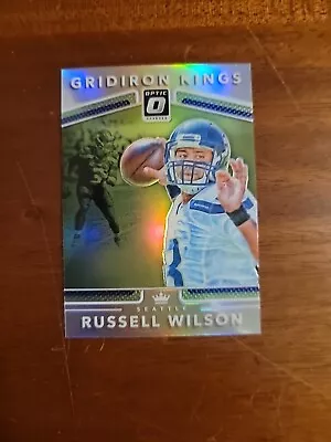 Russell Wilson 2017 Donruss Optic Gridiron Kings Silver Holo Prizm #21 Seahawks • $0.99