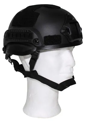 US MICH 2002 Helmet Black High-Quality ABS Plastic Adjustable Straps & Pad • $74