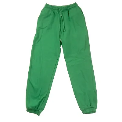 $15.99 • Buy Zara Green Jogger Sweatpants Womens Small S Pull On Drawstring