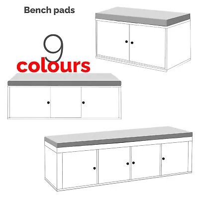 £28.95 • Buy Ikea Kallax Bench Pads Shelf Cabinet Cushion Shoe Storage Book Case Seat Premium