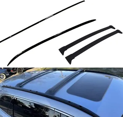 4Pcs Roof Rack Roof Side Rails + Cross Bars For 2016-2023 Mazda CX-9 CX9 Black • $185