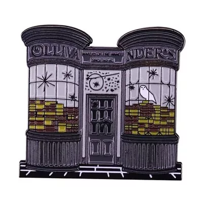 Harry Potter Inspired Ollivanders Wand Shop Diagon Alley Metal Enamel Pin Badge  • £5.75