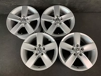 (4) VW Volkswagen Jetta Wheels Rims + Caps 16  Golf Passat Rabbit EOS (Audi) • $465