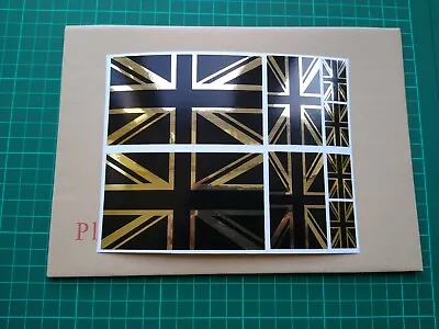 8 X Union Jack  British Flag Stickers For Scooter Motorcycle Car Van Laptop   • £5.75