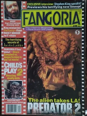 $7.50 • Buy FANGORIA # 99 Horror Gorezone Death Movie 1990 PREDATOR 2  ROCKY HORROR Misery 
