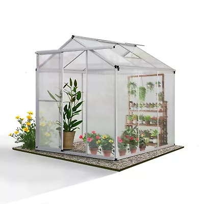 Augaden Aluminium Greenhouse Hobby Greenhouse Silver • $434.39