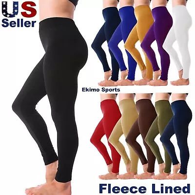 Women's Winter Warm Fleece Lined Legging Thick Full Length Slim Thermal Pants • $8.95