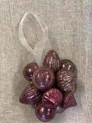 Bunch Of Purple Pink Baubles  Jewel Coloured Mini Glass Baubles • £12