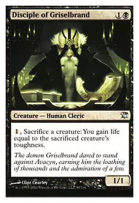 Disciple Of Griselbrand Innistrad MTG - NM+ • $1.25