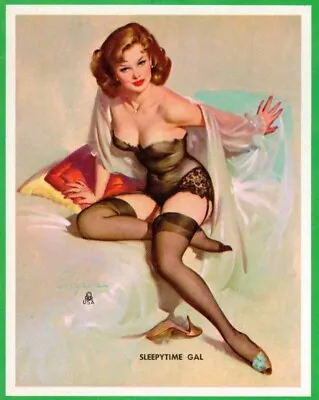 Vintage Gil Elvgren Pin Up Ink Blotter(sleepytime Gal) 10 • $3.99