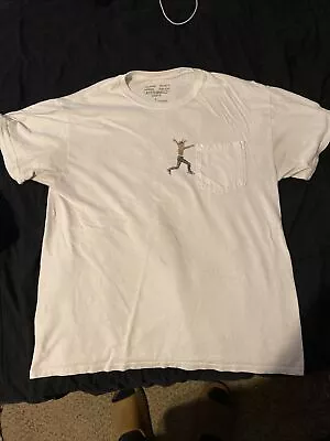 Travis Scott X Virgil ABLOH Astroworld T-shirt Size L 2018 Cactus Jack AUTHENTIC • $39.99