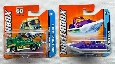 Matchbox Carded (2011) - Urban Tow Truck & RSQ 6300 Boat - New & Sealed • £14.95