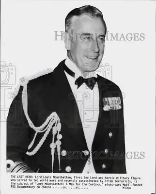 Press Photo Lord Louis Mountbatten In  A Man For The Century  - Lrp85651 • $19.99