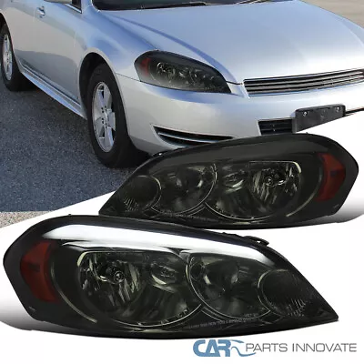 Fits 2006-2013 Chevy Impala 06-07 Monte Carlo Smoke Headlights W / LED Strip • $107.06