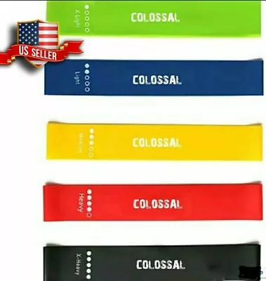Colossal Resistance Bands Workout Loop Set 5 Legs Exercise CrossFit Yoga Booty • $10.99