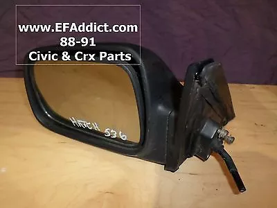 88-91 Honda Civic Hatch Driver Door Mirror OEM USDM • $65.36