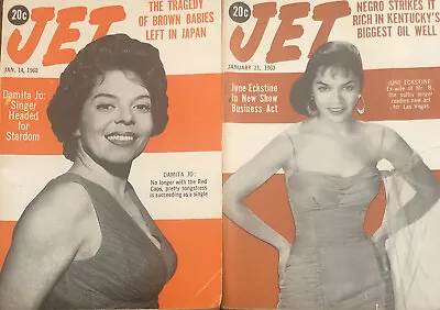 Damita Jo + June Eckstine 1960 JET Magazine Lot Of 2 • $65