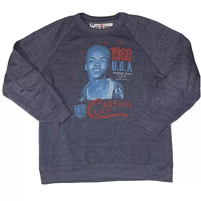 Roots Of Fight Muhammad Ali Cassius Clay USA 1960 Boxing Crewneck Sweatshirt XL • $56.24