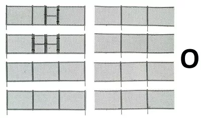 O Scale - CHAIN LINK FENCE WITH GATE- WOO-A3003 • $19.94
