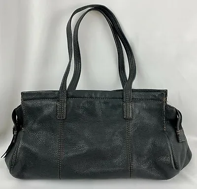 J Jill Black Pebbled Leather Hobo Shoulder Bag Purse 14  X 7  X 9  H • $33.24