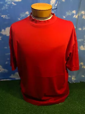 Nike Golf Dri-Fit Mock Turtleneck Mockneck Large Red C39 • $17.48