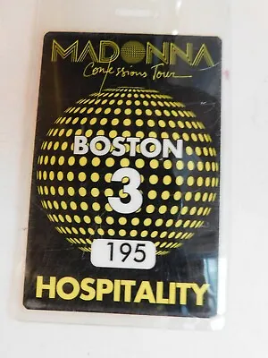 Madonna Confessions Tour 2005 Hospitality Pass Boston 3 MB • $22.99