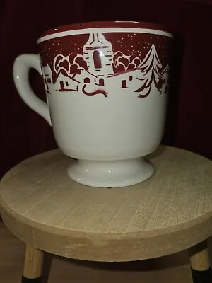 Williams Sonoma Red And White Snowy Village - Mugs  • $16
