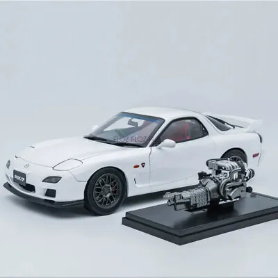For POLAR MASTER For Mazda For RX7 For SPIRIT R White With Engine 1:18 Model • $689.68
