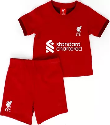 ⚽️Liverpool FC⚽️Authentic⚽️Babys Home Kit T-Shirt & Shorts⚽️9-12 Months⚽️New⚽️90 • £11.99