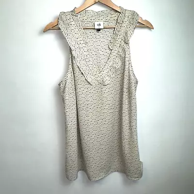 CAbi Morse Code Print Sleeveless Top Size Medium • $20