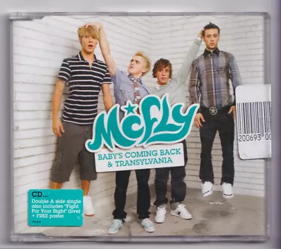 (KZ714) McFly Baby's Coming Back / Transylvania - 2007 CD + Poster • £6.99