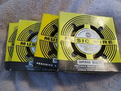 3 New Rolls Of Precision Brand Music Wire .047 21 Ga 1 Lb Ea • $52.99