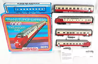 Marklin AC HO 1:87 Swiss SBB RAm TEE DIESEL MULTIPLE UNIT 4-Piece SET New! RARE! • $374.99