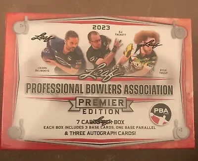 2023 Leaf Pba Professional Bowlers Assoc. Premier Hobby Box • $239.34
