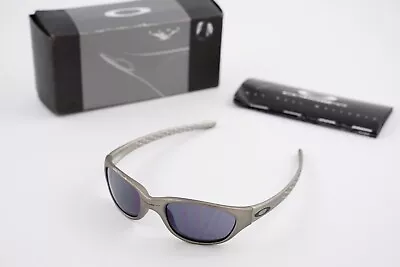 RARE! Oakley Fives 1.0 FMJ 9mm Silver /Black Iridium Sunglasses Vintage W/Box • $129.99