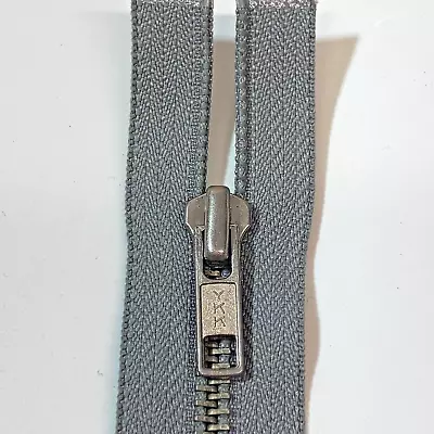45cm YKK Metal Teeth Zipper Zip Craft Sewing Grey  Open End • $10.07
