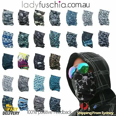 Bandana Face Shield Mask Buff Neck Cover Cycling Motor Fishing Outdoor Head   • $5.35