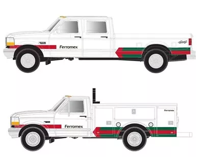 Atlas N Scale 60 000 160 Ford F-250/F-350 Pickup/Utility Truck Set Ferromex New! • $34.85