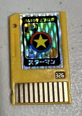 Megaman Rockman Exe Starman Battle Navi Chip 326 TAKARA Japanese Rare Holo • $20
