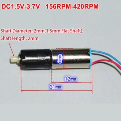 $3.85 • Buy 1.5V 3V 3.7V Tiny Mini 6mm Coreless Planetary Gearbox Gear Motor Electric Lock
