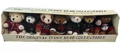 Chrisha Original Teddy Bear Collectable Set Of 7 Hand Crafted Jointed Legs • $18