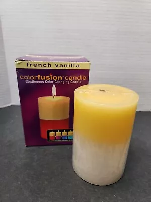 Colorfusion Candle French Vanilla Continuous Color Changing Candle • £22.18