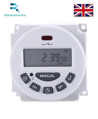 Timer Switch Relay 12V 24V 110V 220V LCD Digital Programmable Control Power L701 • £17.99