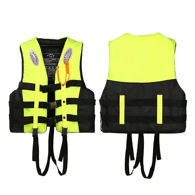 Life Vest Adjustable Unisex Life Jacket For Adult Watersport Aid Sailing Boating • $13.20