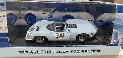 #12009 GMP AJ Foyt #83 Lola T70 Spyder Car 1:18th Scale • $192.72