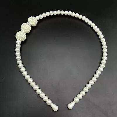 £2.49 • Buy Big Pearl Crystal Headband  Women's Girls Alice Hair  Bands Hair Accessories - 